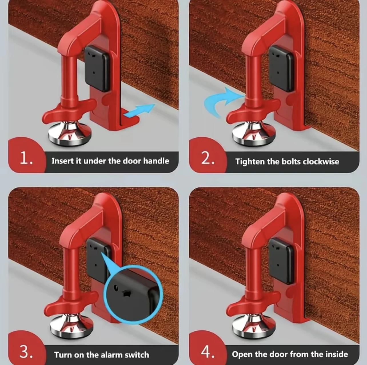 1 unidade Trava de Porta Portá - Door Stop Alarm avaliação e preço