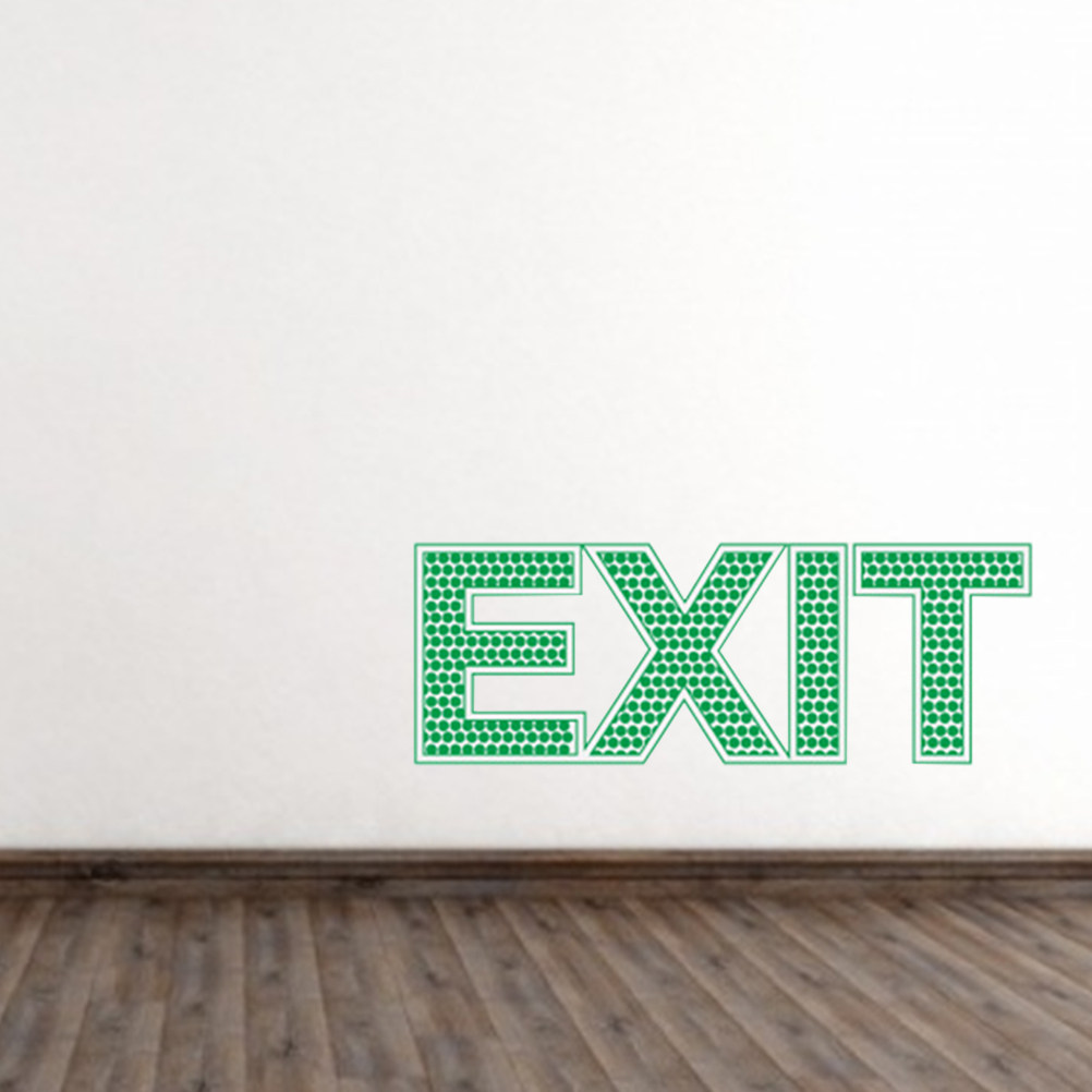 Adesivo de Parede que Brilha n - Emergency Exit Sign avaliação e preço